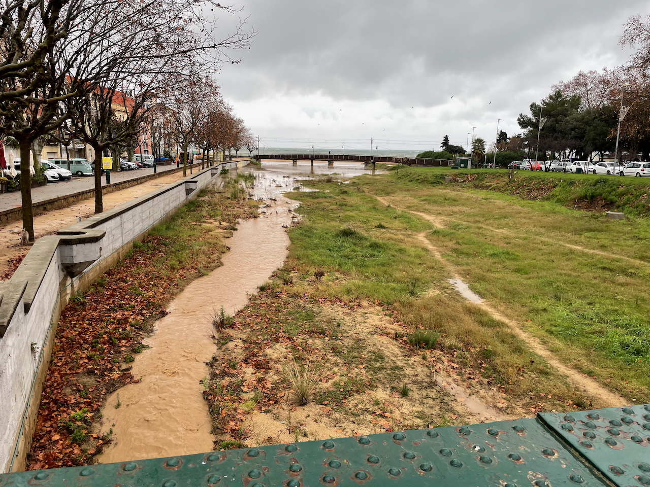 La riera de Sant Pol de Mar tornant a baixar